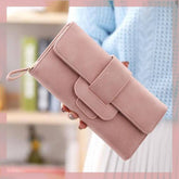 محفظة نسائي جلد مرن يتميز بعصرية وأناقة غير مسبوقة - وردى - KSA