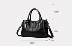 حقيبة يد نسائية كبيرة الحجم بمساحات منظمة لون بني - KSA