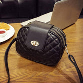 شنطة يد نسائية من الجلد - اسود - KSA