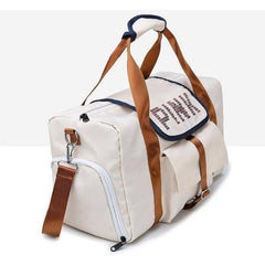 شنطة رياضية دفل مقاومة للماء - ابيض - KSA