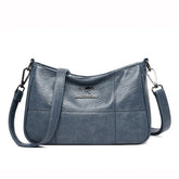 حقيبة كتف نسائية متوسطة الحجم لون ازرق فاتح - KSA