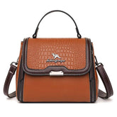 شنطة يد صغيرة جلدية فاخرة لإطلالة مميزة - بني - KSA