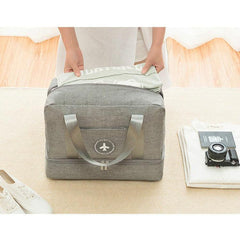 شنطة كبيرة للسفر بتصميم انيق وعصري - رمادى - KSA