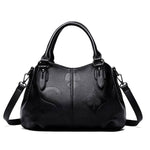 شنطة يد نسائية عصرية من الجلد المرن - اسود - KSA