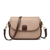 حقيبة كتف نسائية متوسطة الحجم لون بيج وذراع بني - KSA