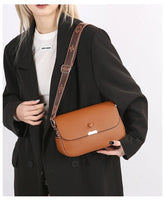 حقيبة كتف نسائية لون هافان بحزام عريض باللون البني - KSA