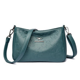 حقيبة كتف نسائية متوسطة الحجم بذراع قابل للتعديل لون ازرق - KSA