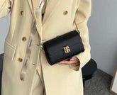 حقيبة كتف سوداء أنيقة بتصميم أسطواني - KSA