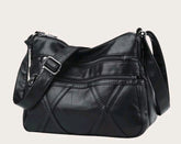 حقيبة كتف نسائية كروس بودي متعدده الجيوب باللون الاسود - KSA