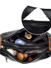 حقيبة كتف نسائية لون بني وجملي كروس بودي - KSA