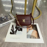 حقيبة كتف نسائية صغيرة كروس بودي لون عنابي - KSA