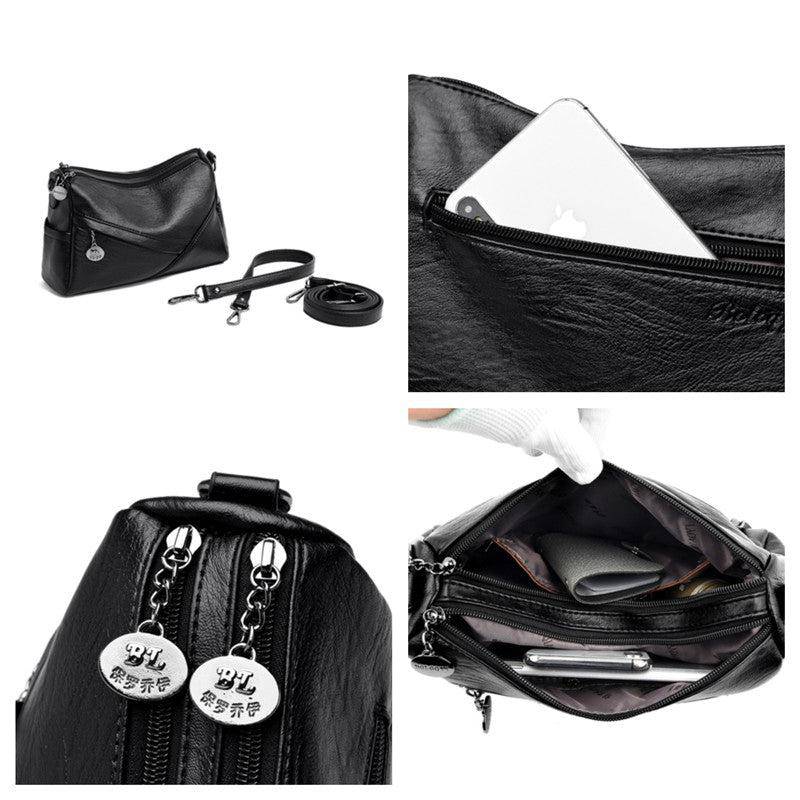 حقيبة كتف نسائية فاخرة متعددة الجيوب بحجم متوسط - KSA