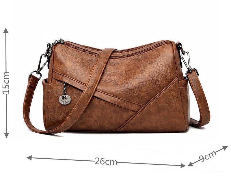 حقيبة كتف نسائية فاخرة متعددة الجيوب بحجم متوسط - KSA