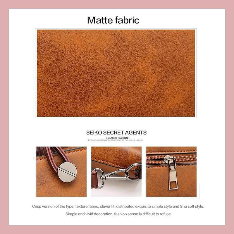 شنطة نسائية صغيرة بتصميم ابداعي وراقي - بني - KSA