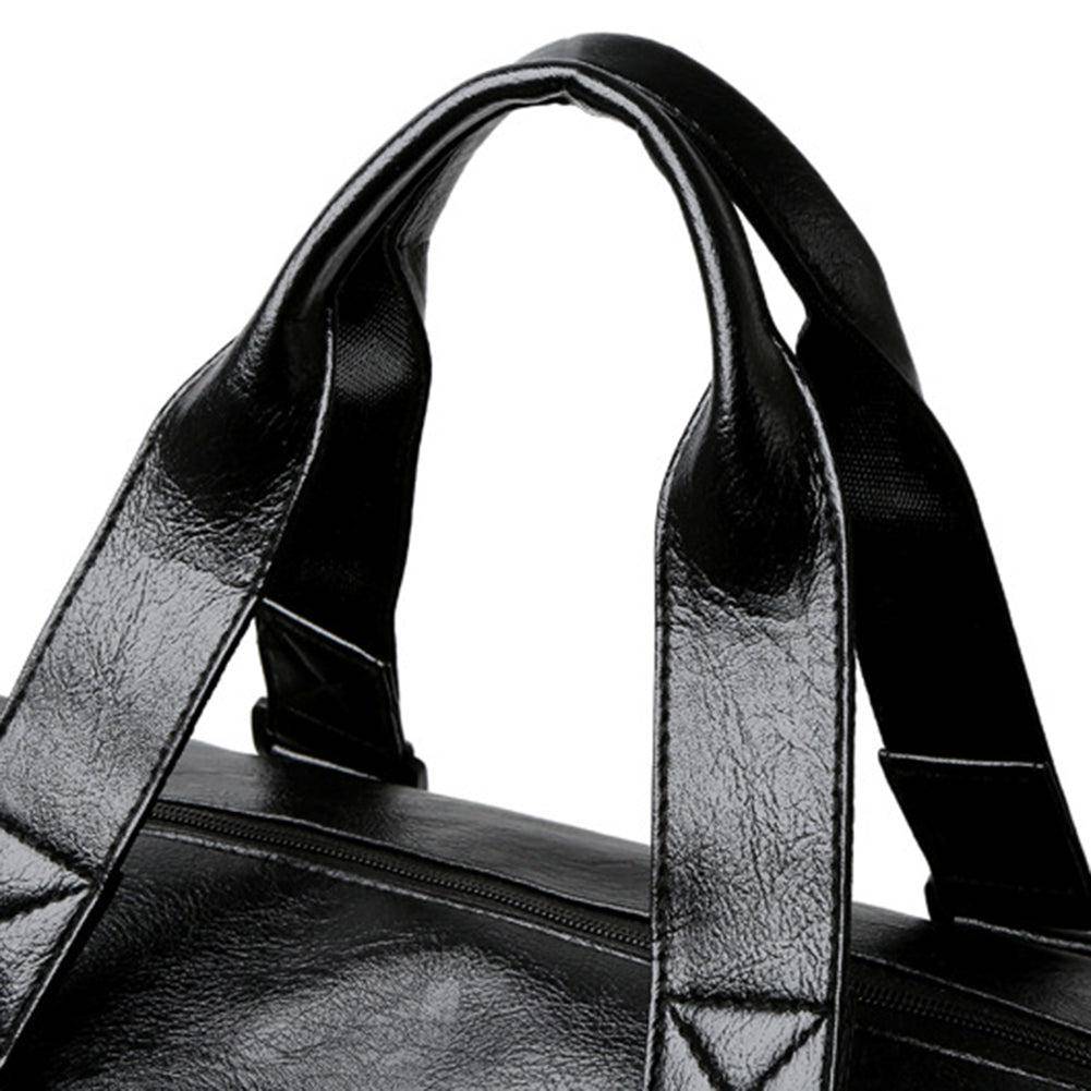 حقيبة سفر رجالي من مواد عالية الجودة ناعمة الملمس باللون البنى - KSA