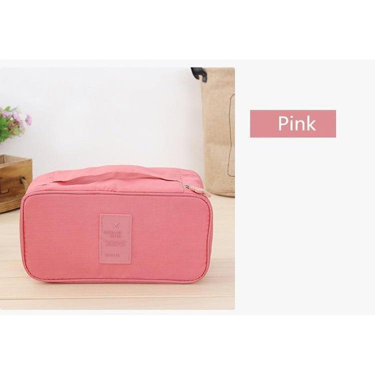 شنطة كبيرة لحفظ الملابس الداخلية بتصميم منظم - وردى - KSA