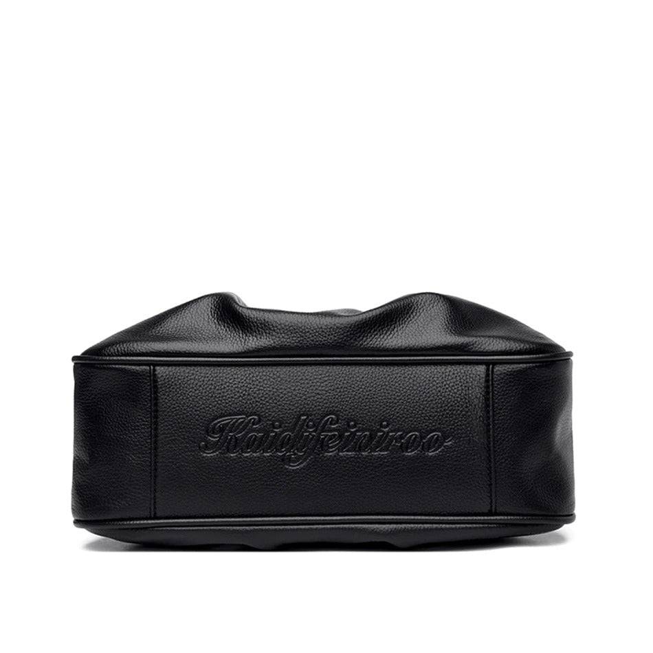 شنطة يد نسائية عصرية من الجلد المرن - أسود - KSA