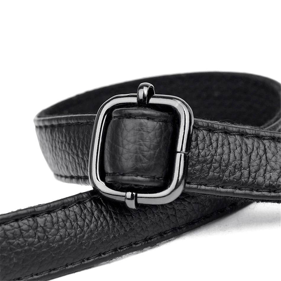 شنطة يد نسائية عصرية من الجلد المرن - أسود - KSA