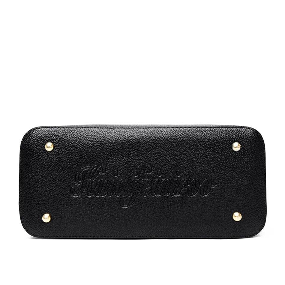 شنطة يد نسائية جلدية بإطلاله ناعمه - بنفسجي - KSA