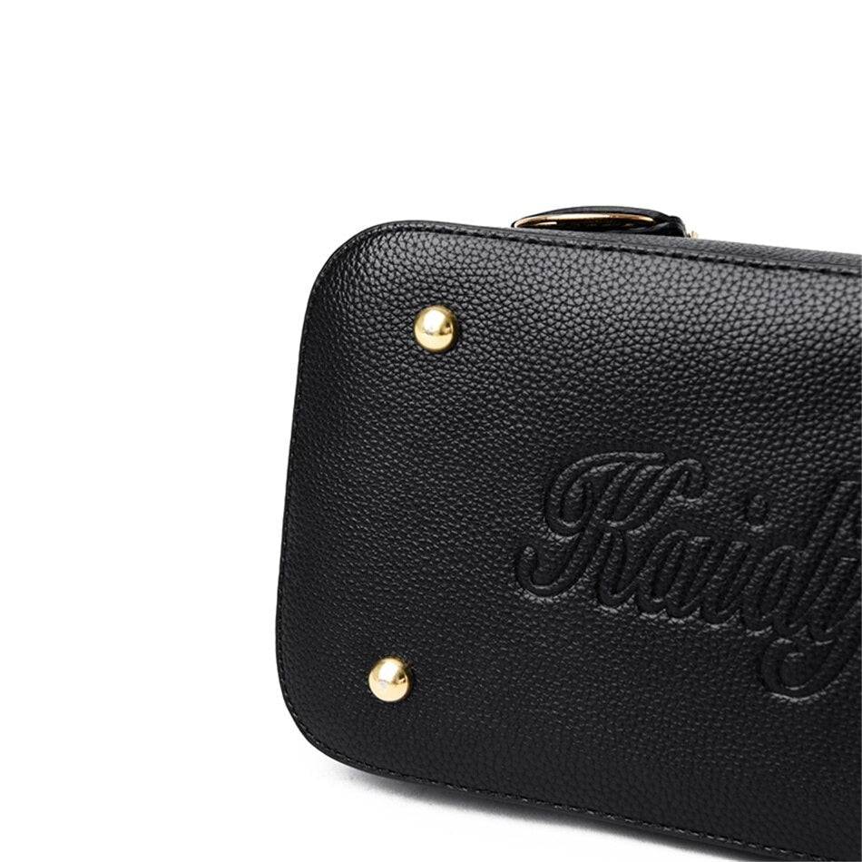 شنطة يد نسائية جلدية بإطلاله ناعمه - بنفسجي - KSA