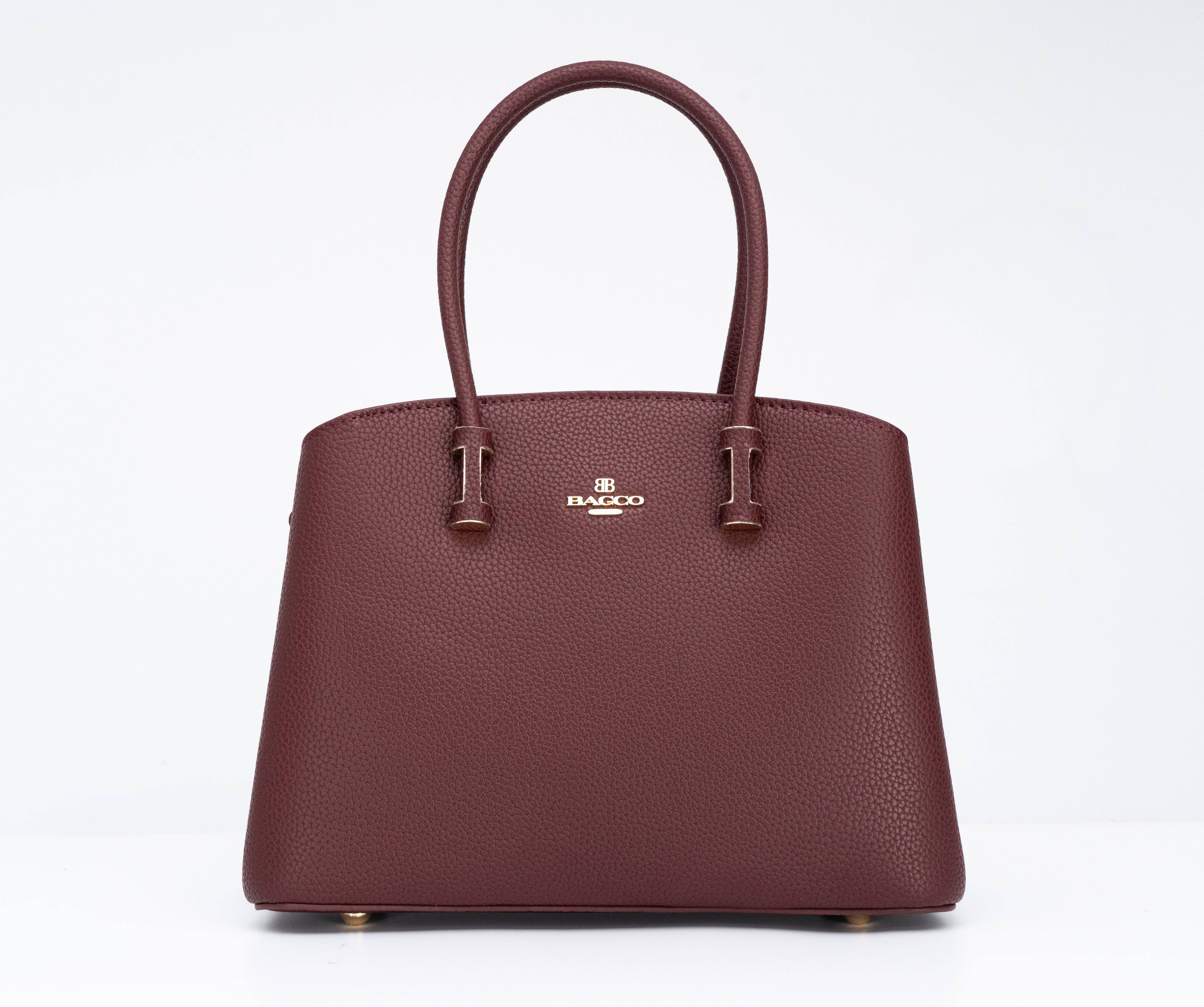 حقيبة يد نسائية بتصميم بسيط وغاية في الأناقة باللون العنابى - KSA