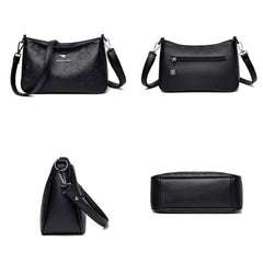 حقيبة كتف باللون الأحمر الداكن (النبيتي) أنيقة الشكل وبحزام طويل - KSA