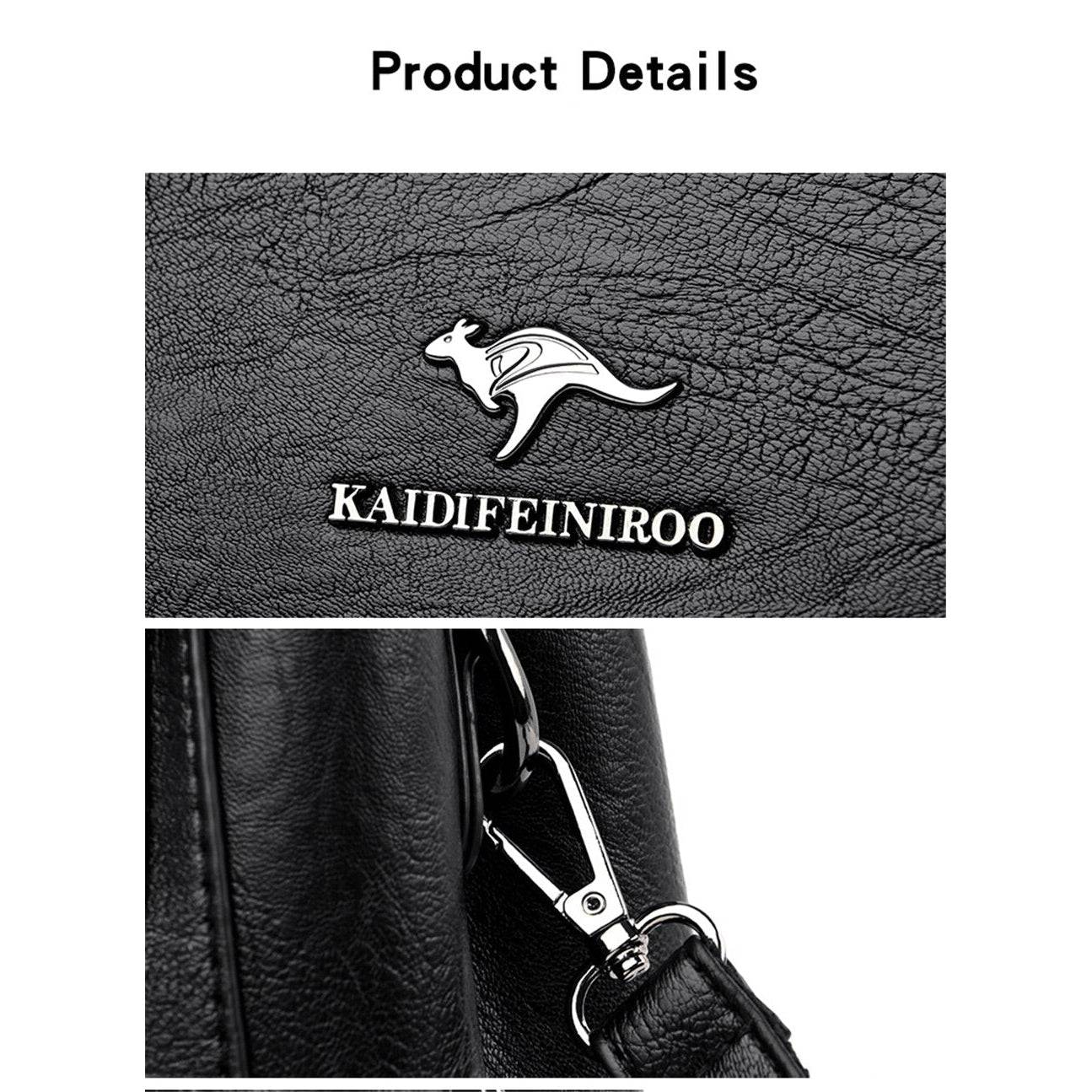 شنطة يد نسائية صغيرة من الجلد بتصميم كلاسيكي رقيق - عنابي - KSA