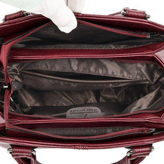 شنطة يد نسائية جلدية فاخرة بتصميم أنيق وعصري - بني - KSA