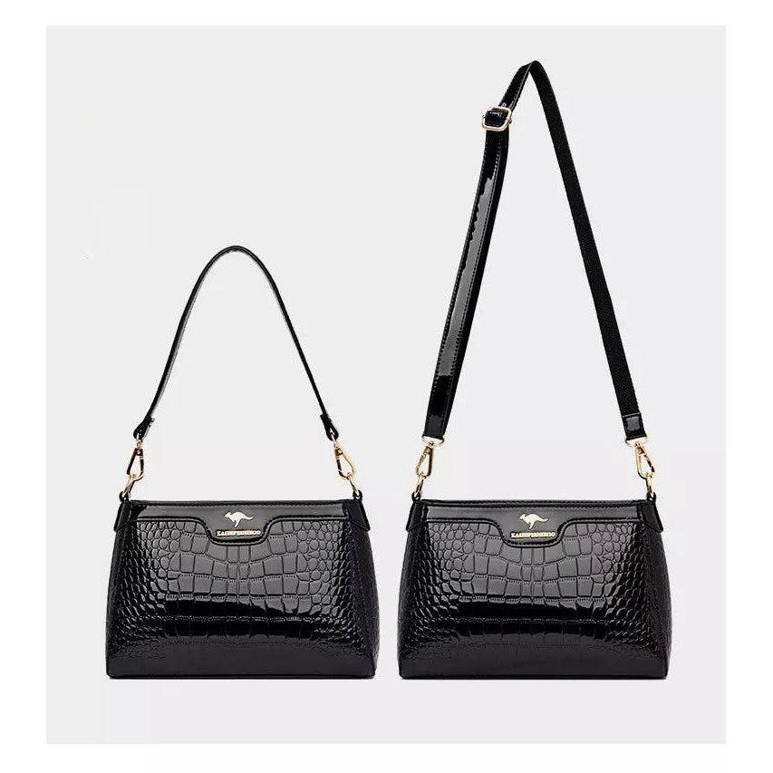 شنطة يد صغيرة كروس بتصميم مبتكر- أسود - KSA