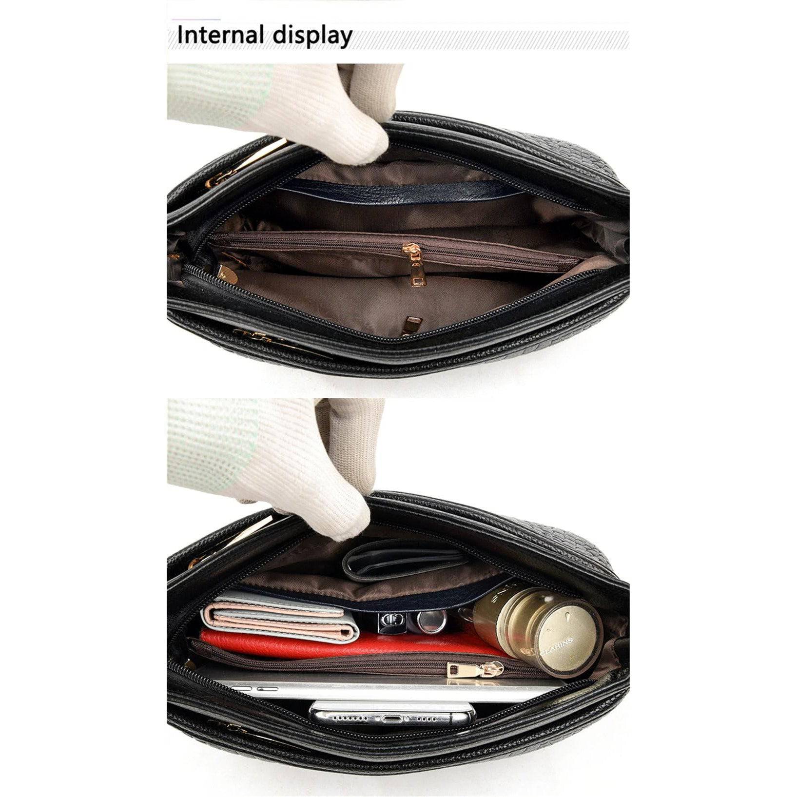 شنطة يد صغيرة كروس بتصميم مبتكر- أسود - KSA