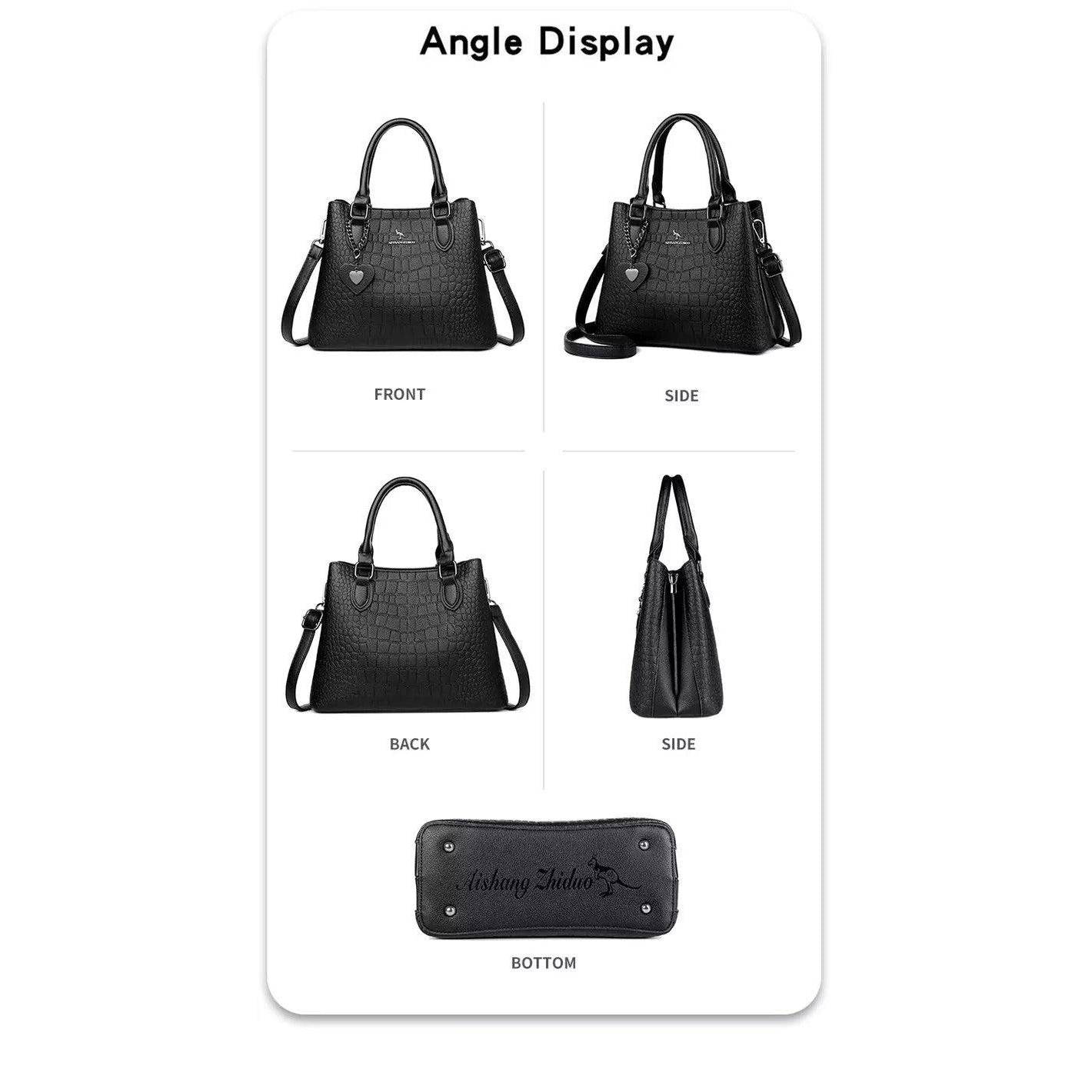 شنطة يد نسائية كبيرة جلد بتصميم فاخر ولون مريح - بيج - KSA