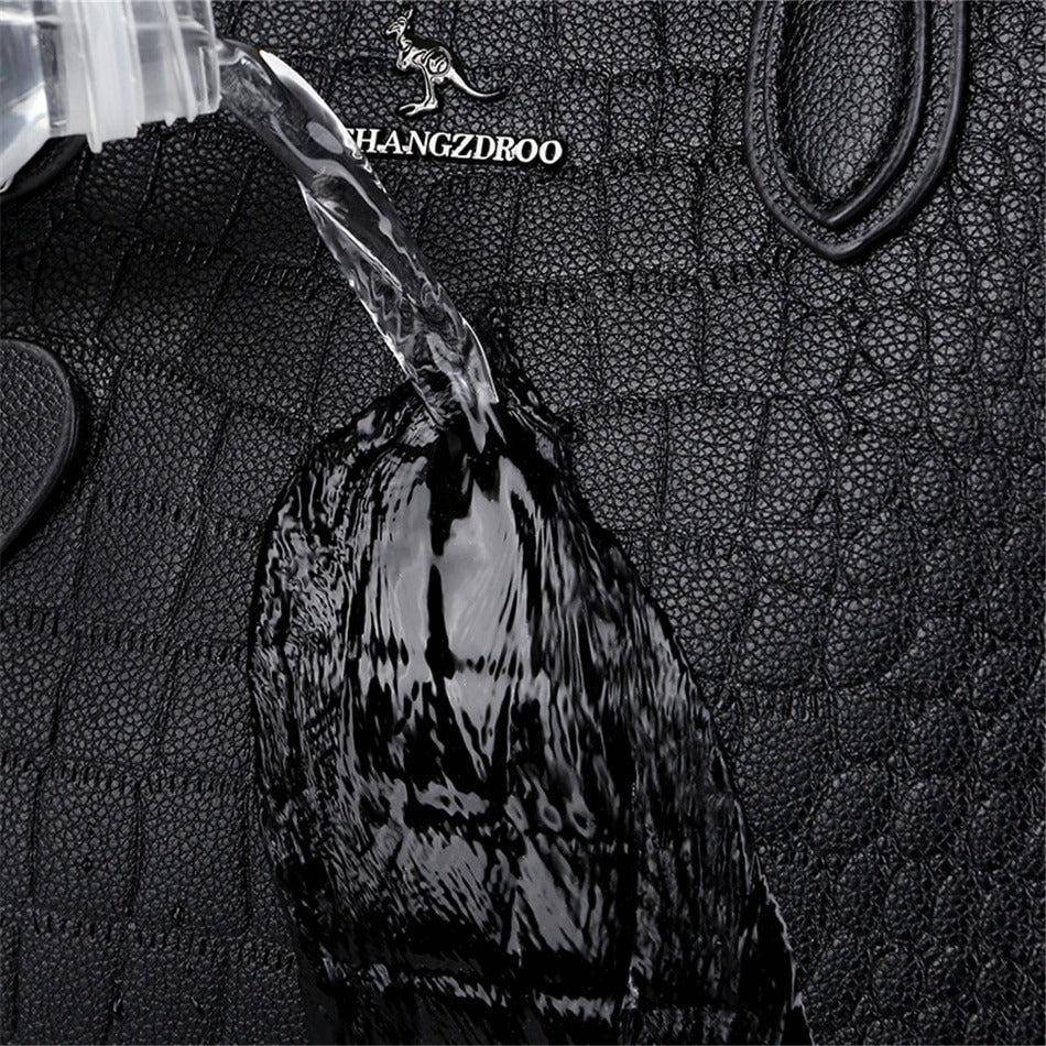 شنطة يد نسائية كبيرة جلد بتصميم فاخر ولون مريح - بيج - KSA