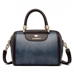 حقيبة يد كبيرة مصممة بشكل عصري جذاب - ازرق - KSA