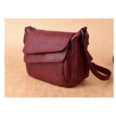 شنطة كروس بودي نسائية جلد مرن - أسود - KSA