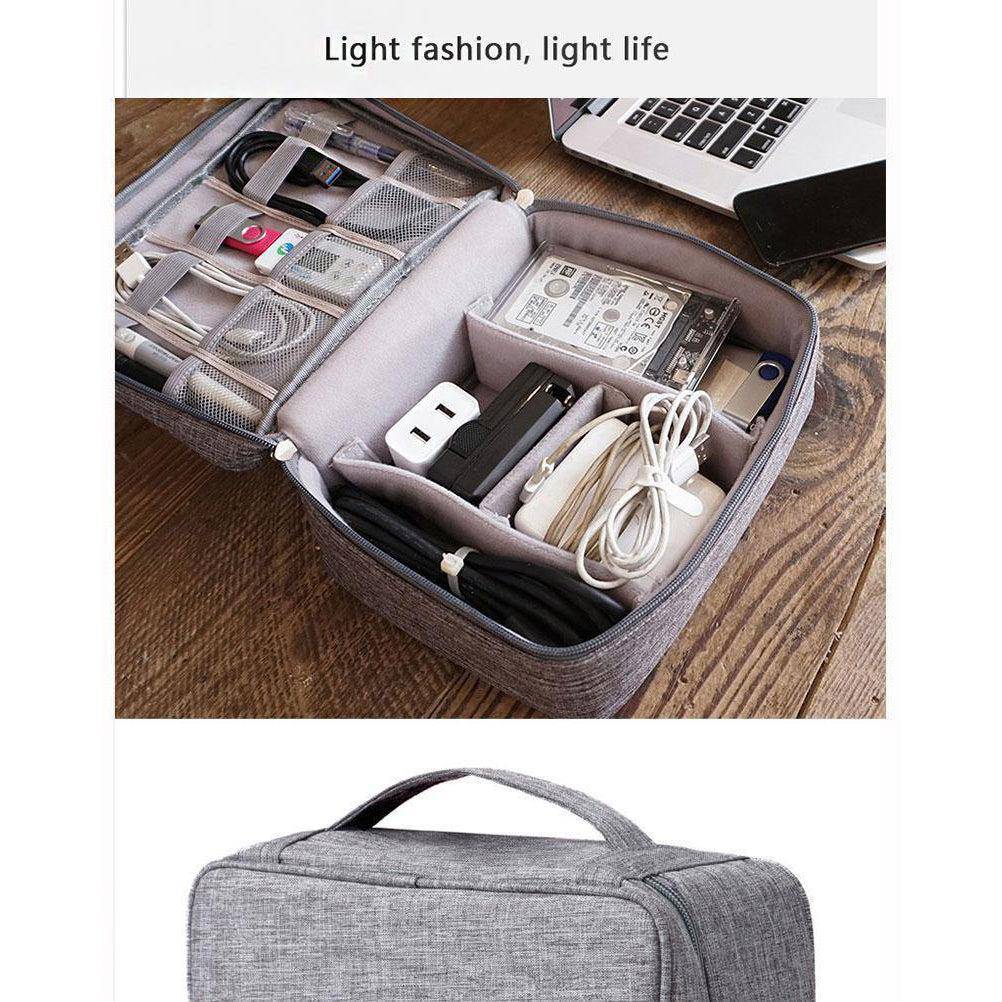 شنطة اكسسورات عملية مصممة باحترافية وتميز - رمادى - KSA